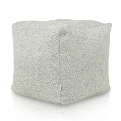 Square Cube Ottoman - Teddy Boucle