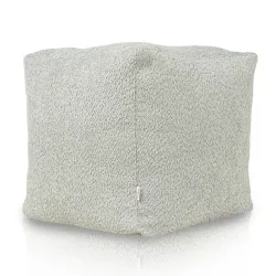 Square Cube Ottoman - Teddy Boucle – view 3