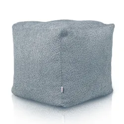 Square Cube Ottoman - Teddy Boucle