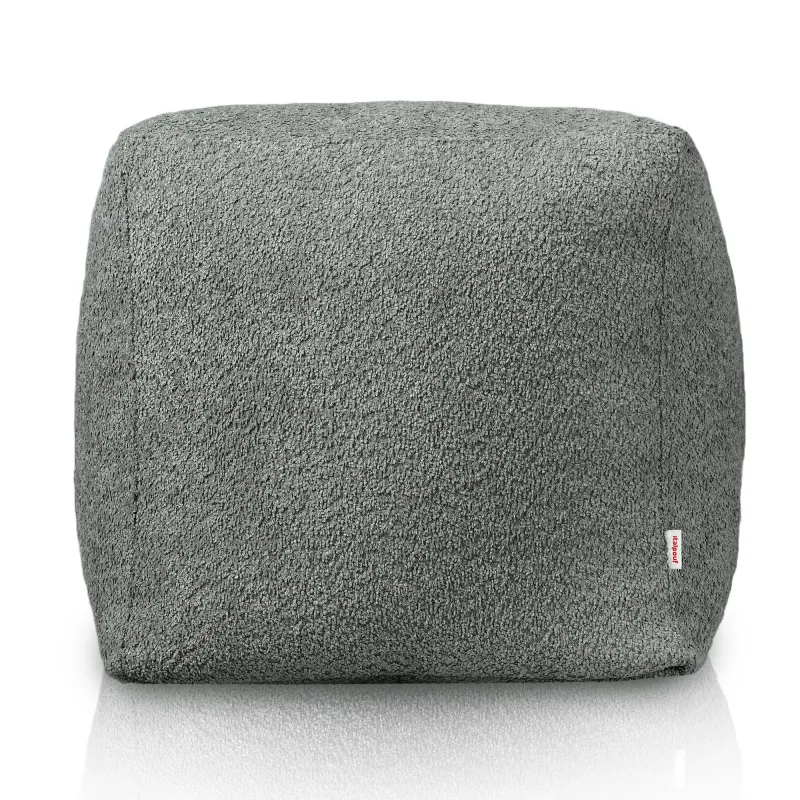 Square Cube Ottoman - Teddy Boucle – view 2