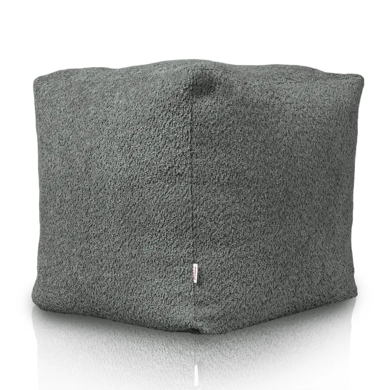 Square Cube Ottoman - Teddy Boucle – view 3