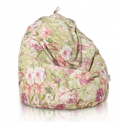 Pastel flowers bean bag