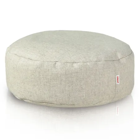 Round Footstool Pouffe - Premium Noble Wool – view 2