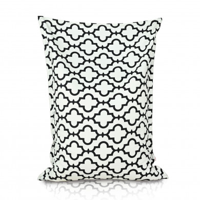White marocco bean bag giant pillow