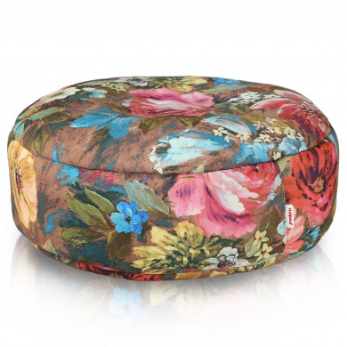 Colorful flowers footstool