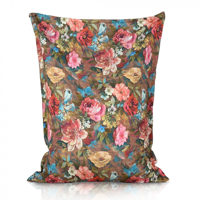 Colorful flowers bean bag giant pillow