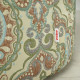 Green woven pouf roller