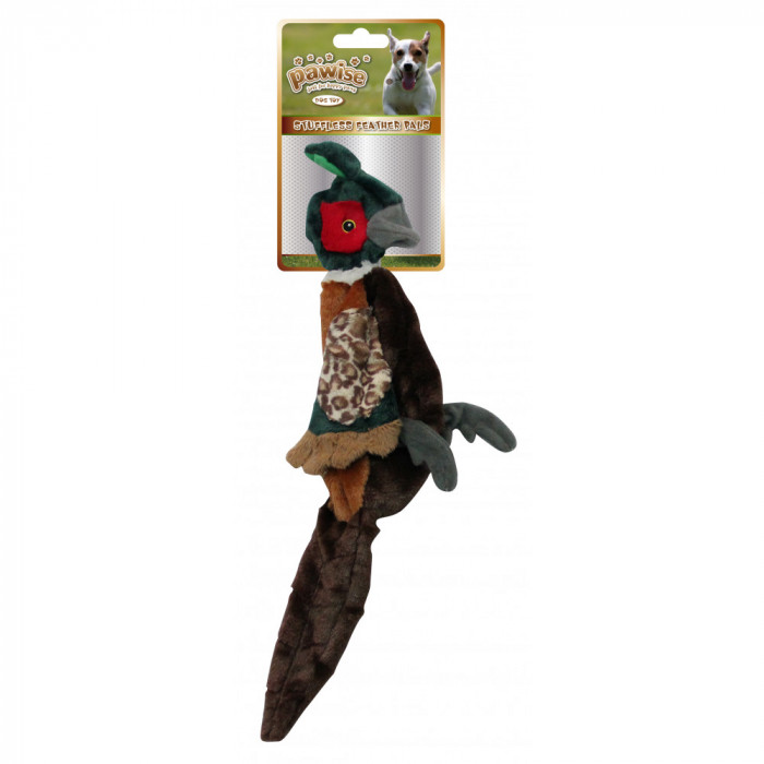 Plush pheasant dog toy