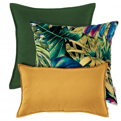 Mustard Green Tropic Cushion Set