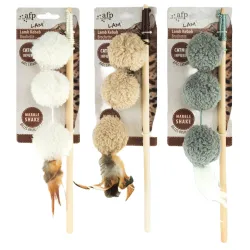 LAMB KEBAB rod cat toy with catnip