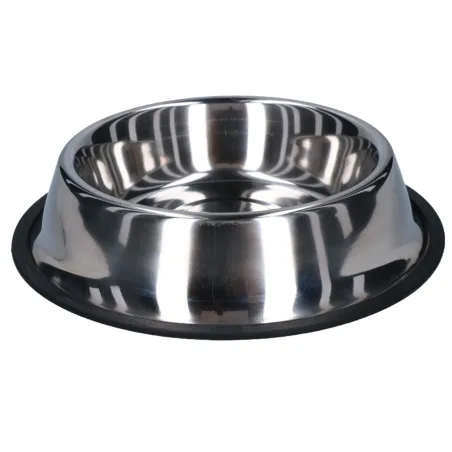 Durable stainless steel bowl for pets, perfect for food and water