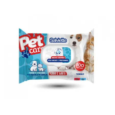 Pet wipes 100 pieces with pop-up, convenient pet care accessory