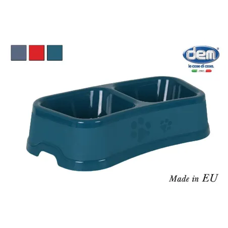 Double dog bowl 33x18x7.5cm made from durable materials