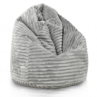 Light grey beanbag children stripe