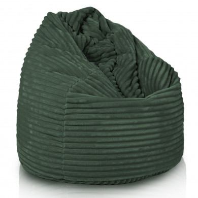 Dark green beanbag xl stripe