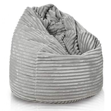 Light grey beanbag xl stripe