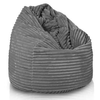 Grey beanbag xl stripe