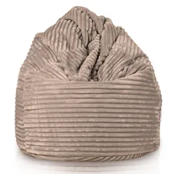 Beige giant beanbag xxl stripe