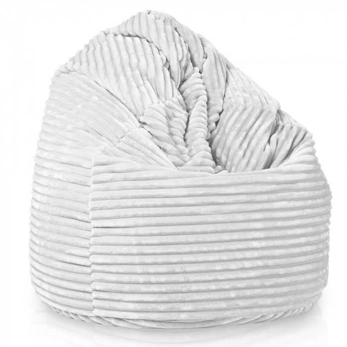 White giant beanbag xxl stripe