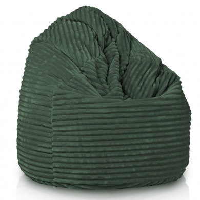Dark green giant beanbag xxl stripe