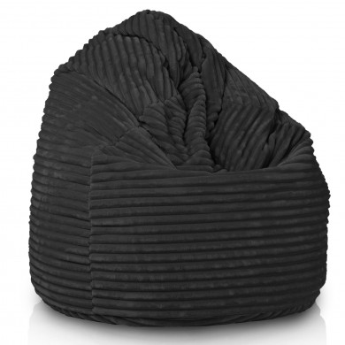 Black beanbag stripe