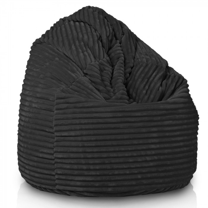 Black giant beanbag xxl stripe