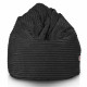 Black giant beanbag xxl stripe