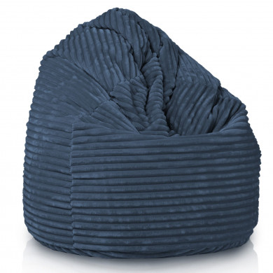 Navy blue giant beanbag xxl stripe