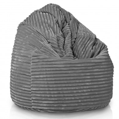 Grey giant beanbag xxl stripe