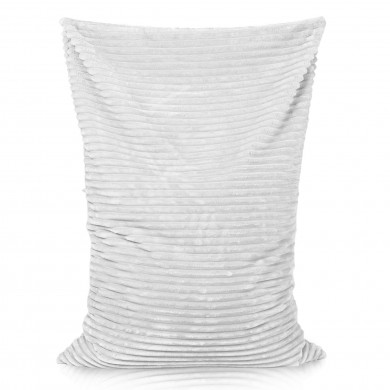 White bean bag pillow children stripe