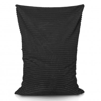 Black bean bag pillow children stripe
