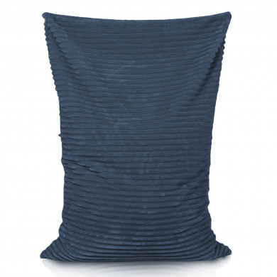 Navy blue bean bag pillow children stripe