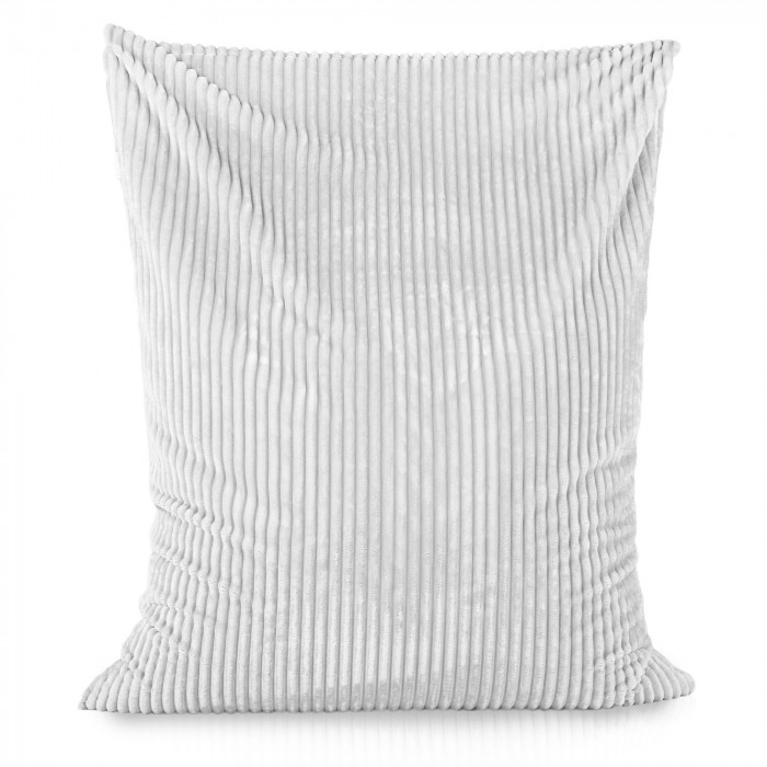 White bean bag pillow children stripe