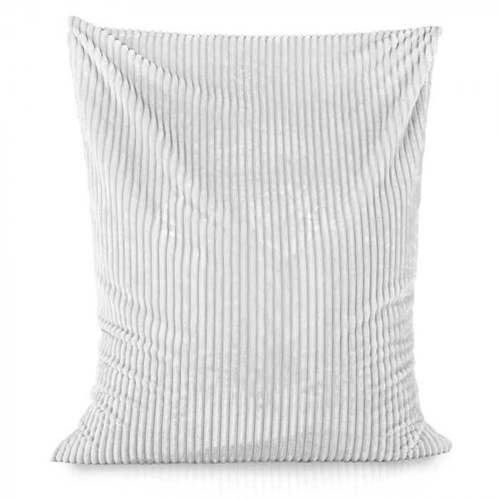 White bean bag giant pillow xxl stripe