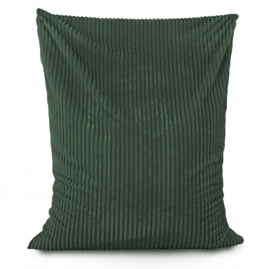 Dark green bean bag giant pillow stripe