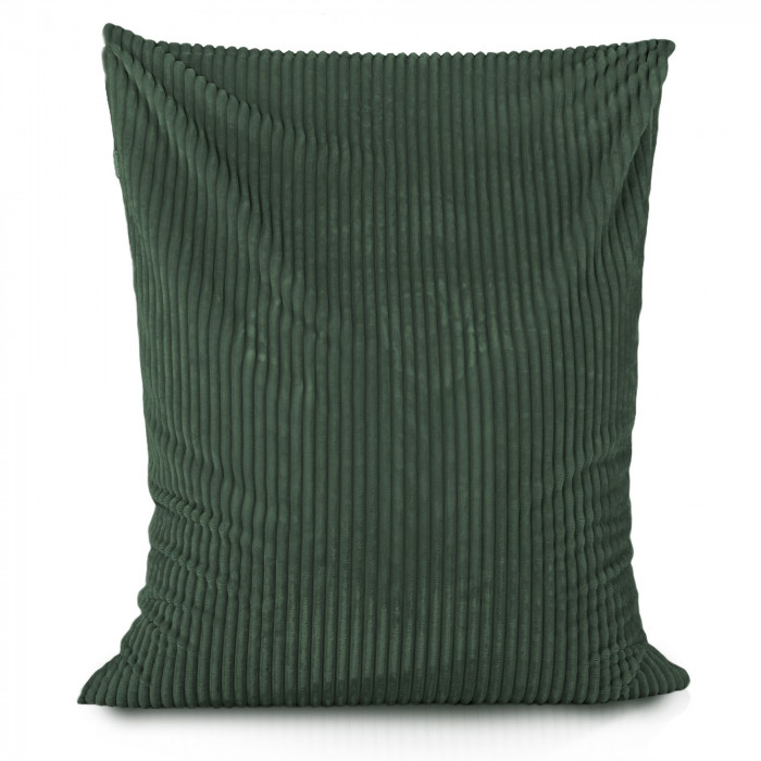 Dark green bean bag giant pillow xxl stripe