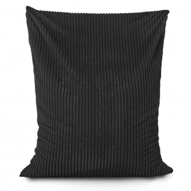 Black bean bag giant pillow stripe