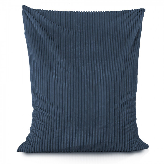 Navy blue bean bag giant pillow xxl stripe