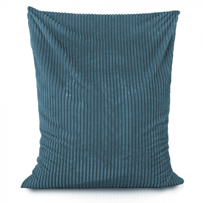 Blue bean bag giant pillow xxl stripe