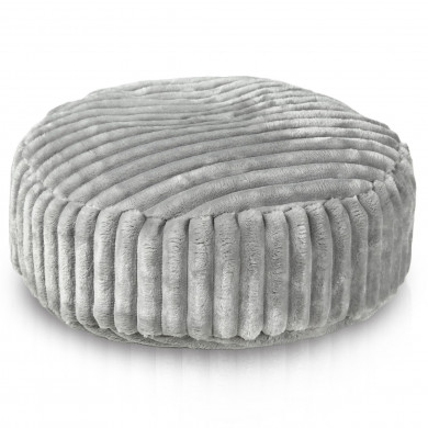 Light grey footstool stripe