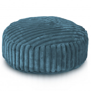 Blue footstool stripe