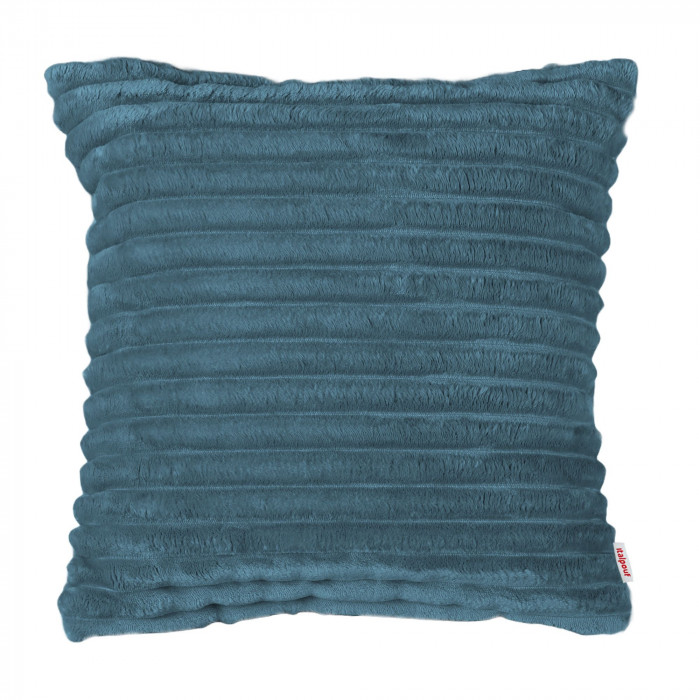 Blue decorative pillow square stripe