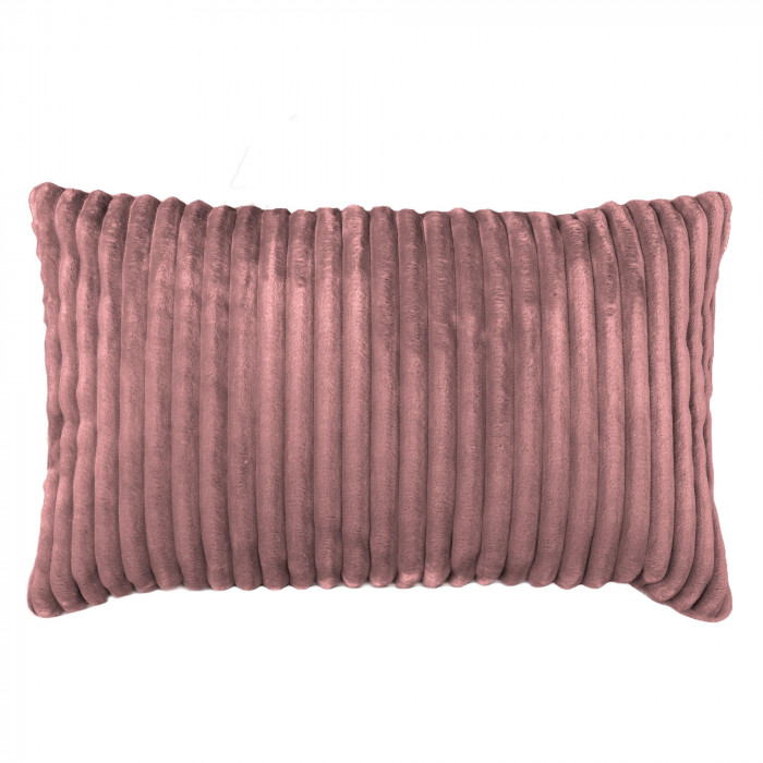 Faded pink decorative pillow rectangular stripe