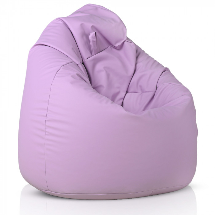 Light purple bean bag XXL pu leather