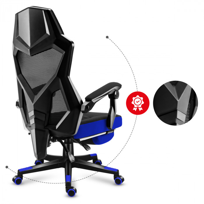 Right slant of the Huzaro Combat 3.0 Blue gaming chair