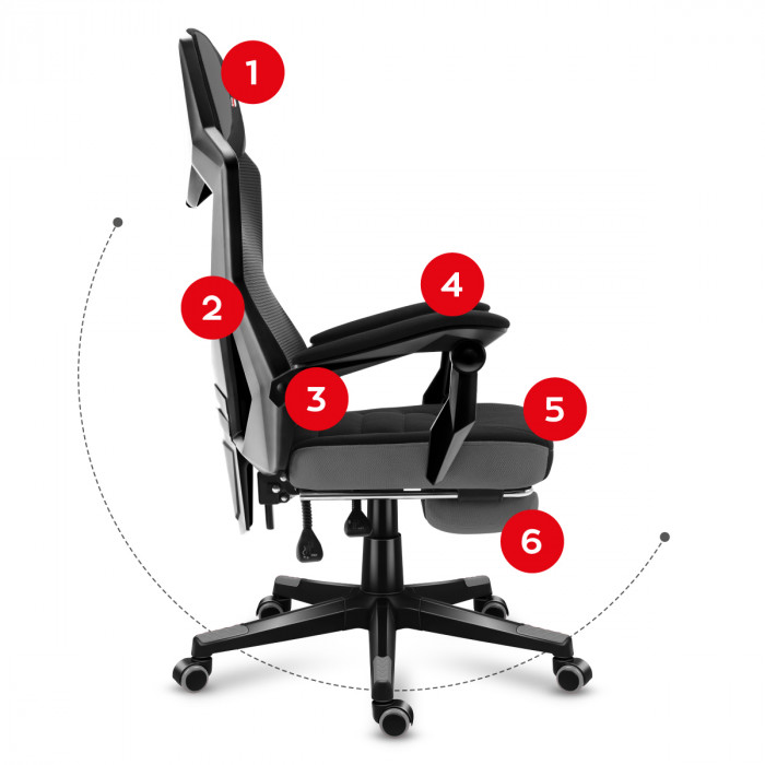 Right side of the Huzaro Combat 3.0 Carbon seat