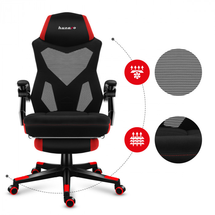 Fabrics in Huzaro Combat 3.0 Red gaming chair