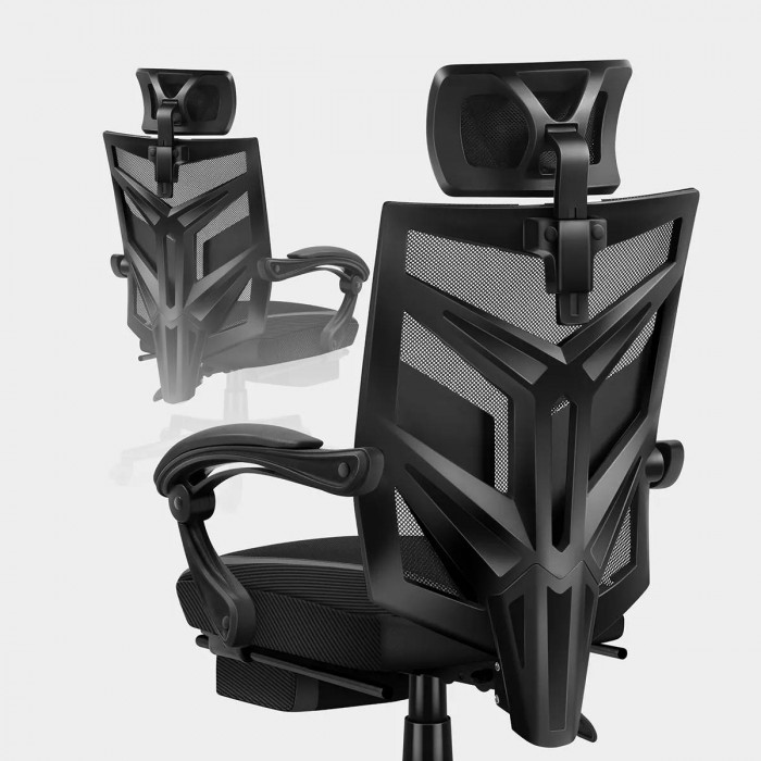 The back of the gaming chair Huzaro Combat 5.0 Black