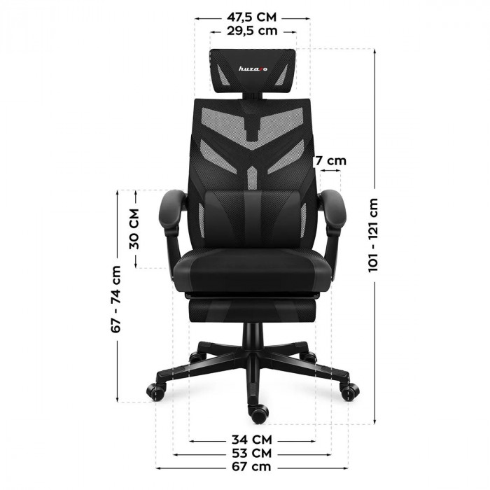 Dimensions of Huzaro Combat 5.0 Black