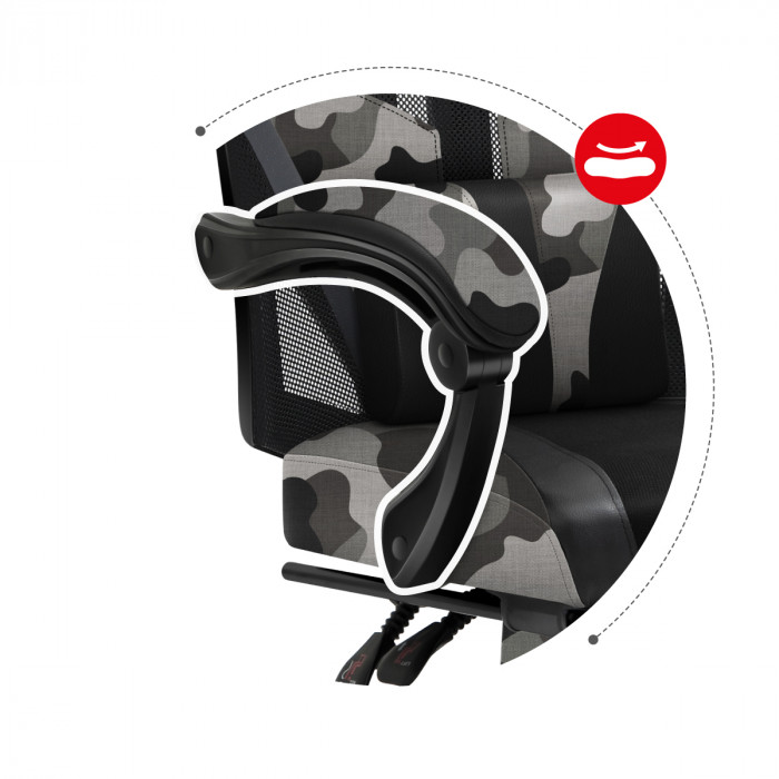 Combat 5.0 Camo Ergonomic Armrests